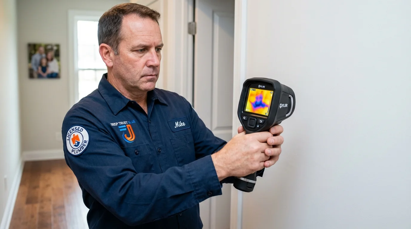 Thermal imaging leak detection by Johns Plumbing LLC in Berry Creek